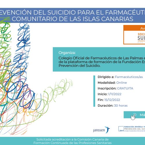 Farmacéuticos de Las Palmas se preparan para ayudar a prevenir el suicidio