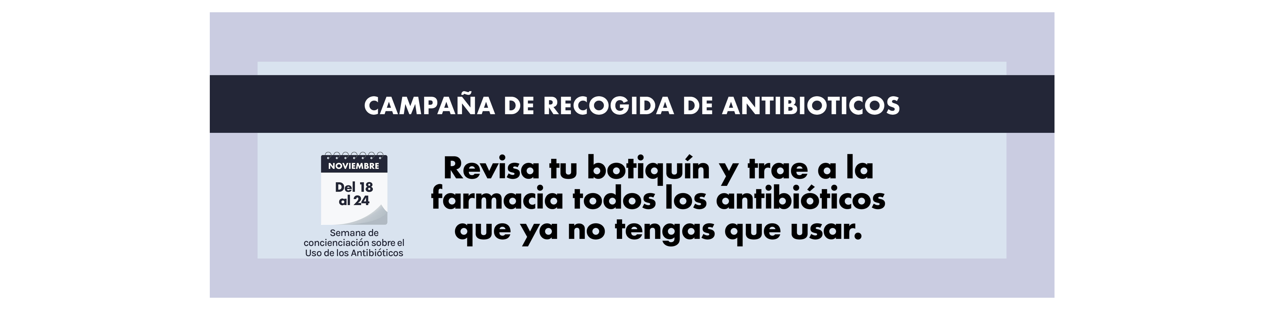 Campaña de recogida de antibióticos